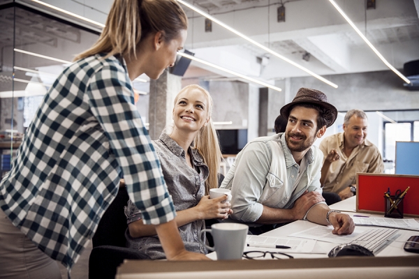 Design team chat about SEO strategy for a client in Camden NSW